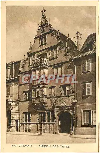 Cartes postales 302 colmar maison des tetes