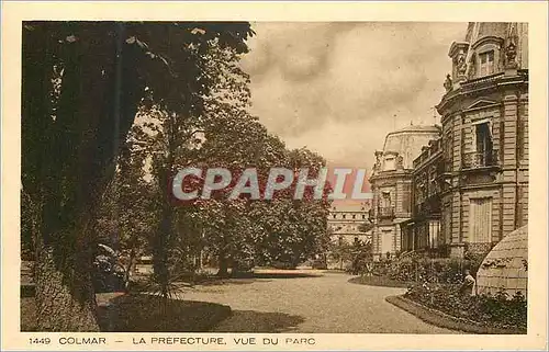 Cartes postales 1449 colmar la prefecture vue du parc
