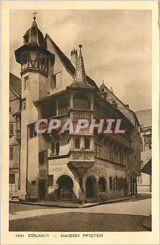 Cartes postales 1451 colmar maison pfister