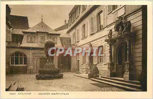 Cartes postales 1454 colmar maison bartholdi