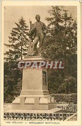 Cartes postales 1455 colmar monument bartholdi