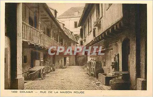 Cartes postales 1452 colmar rue de la maison rouge