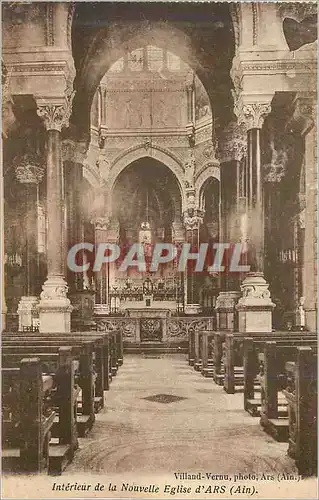 Cartes postales Interieur de la nouvelle eglise d ars(ain)