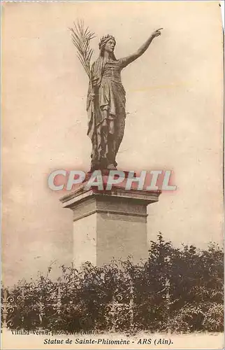 Cartes postales Statue de sainte philomene ars(ain)