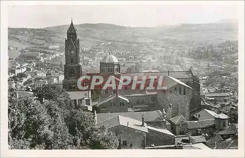 Cartes postales moderne 19 le puy espaly(h l) la cathedrale et vue generale