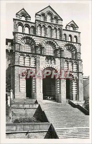 Cartes postales moderne 20 le puy espaly(hte loire) facade de la cathedrale