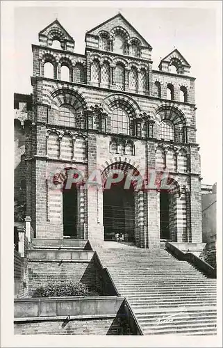 Moderne Karte 20 le puy espaly(hte loire) facade de la cathedrale