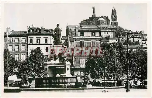 Cartes postales moderne 26le puy espaly(h l) place du breuil la fontaine crozatier