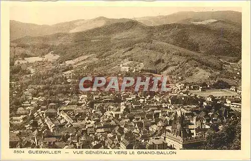 Cartes postales 5504 guebwiller vue generale vers le grand ballon