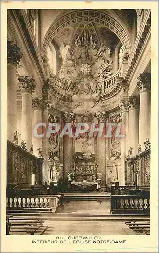 Ansichtskarte AK 817 guebwiller interieur de l eglise notre dame