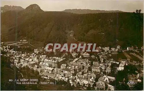Cartes postales moderne 80 le mont dore vue generale(1050m alt)