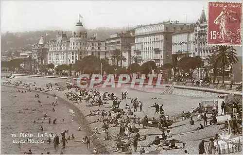 Ansichtskarte AK 76 nice la plage et les hotels