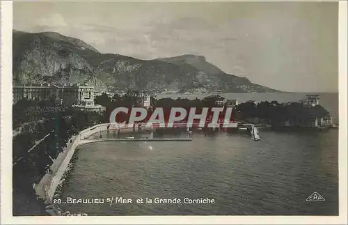 Cartes postales moderne 28 beaulieu s mer et la grande corniche