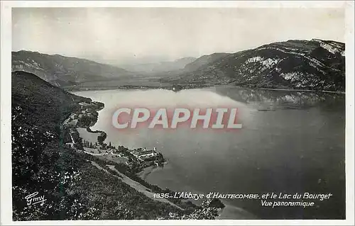 Cartes postales moderne 1336 l abbaye d hautecombe et le lac du bourget vue panoramique