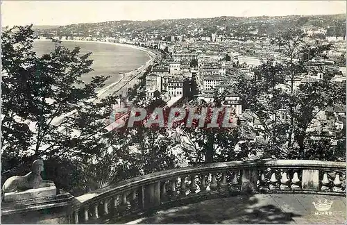 Moderne Karte Nice 638 vue generale prise de la terrasse du chateau