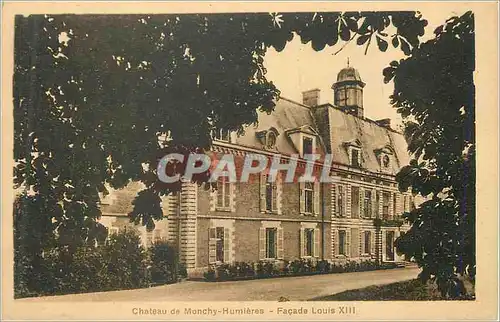 Cartes postales Chateau de monchy humiere facade louis xiii