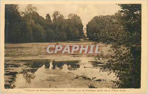 Cartes postales Chateau de monchy humiere percee sur le chateau prise de la place d eau