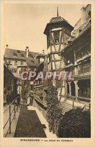 Cartes postales Strasbourg la cour du corbeau