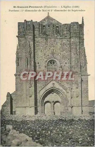 Ansichtskarte AK St guenole penmarch (finistere) l eglise (1488)