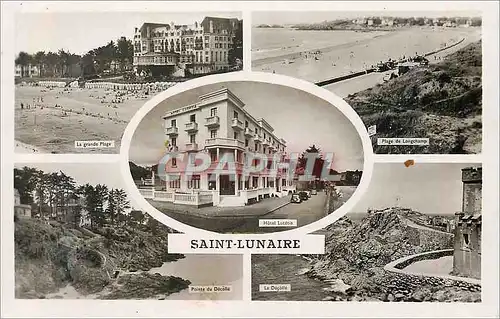 Cartes postales moderne Saint lunaire La grande plage de Longchamp Pointe du Decolle Le decolle