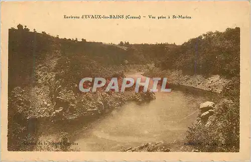 Cartes postales Environs d evaux les bains (creuse) vue prise a st marien