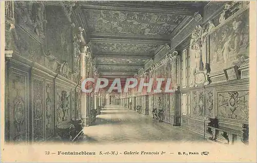 Cartes postales 73 fontainebleau s et m galerie francois 1er