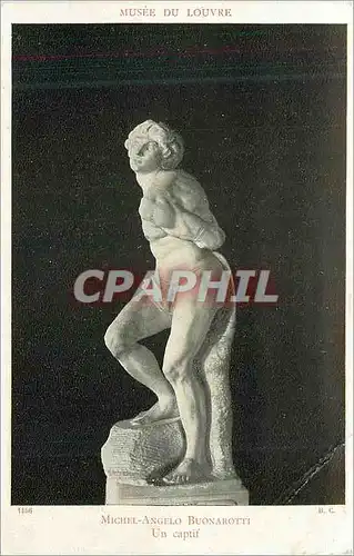 Cartes postales Musee du louvre michel angelo buonarotti un captif