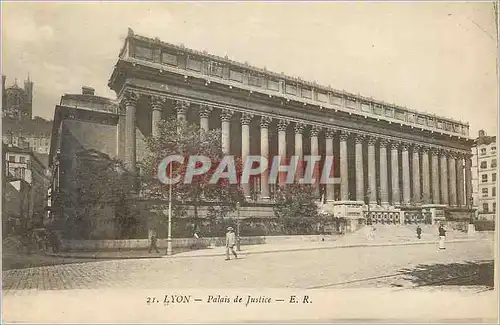 Cartes postales 21 lyon palais de justice