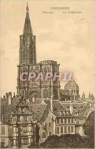 Cartes postales Strassburg munster la cathedrale