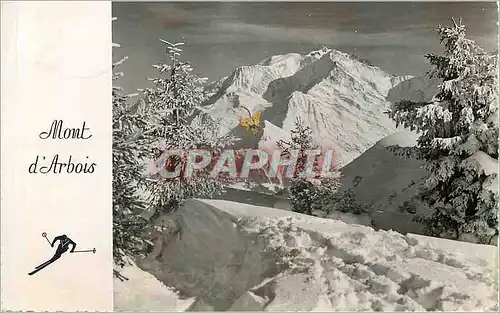 Cartes postales moderne Le mont d arbois 4 le mont blanc vu du mont d arbois