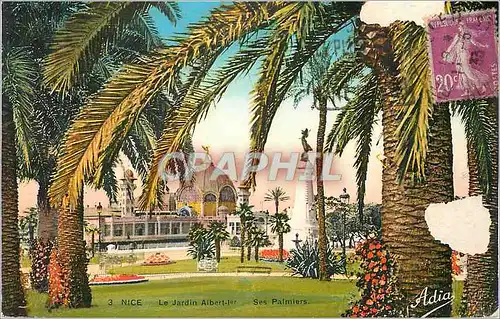 Cartes postales 3 nice le jardin albert 1er ses palmiers