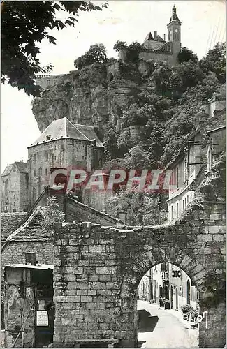 Moderne Karte Rocamadour (lot) porte du figuier