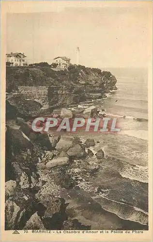 Ansichtskarte AK 70 biarritz la chambre d amour et la pointe du phare