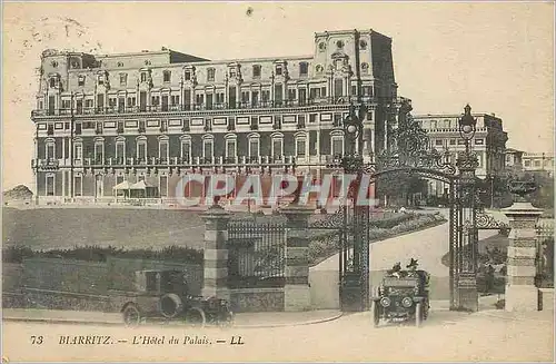 Cartes postales 73 biarritz l hotel du palais Automobile