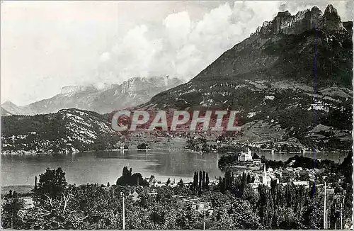 Cartes postales moderne Lac d annecy 1379 duingt vue generale les dents de lanfon