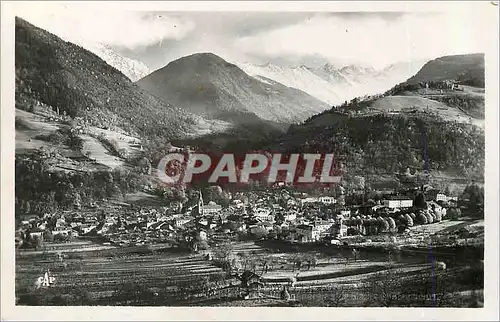 Moderne Karte 20 allevard les bains vue generale et le glacier du gleyzin