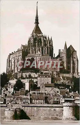 Cartes postales moderne 22 mont st michel l abbaye l abside de la basilique