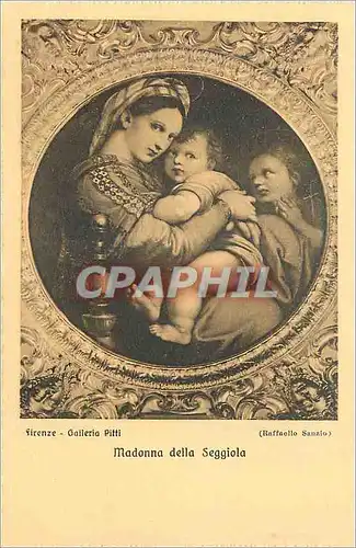 Cartes postales Firenze galleria pitti (raffaelo sanzio) madonna della seggiola