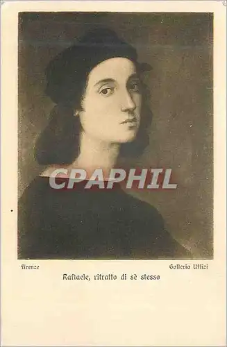 Cartes postales Firenze galleria uffizi raffaele ritratto di se stessa