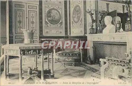 Cartes postales 92 chateau de la malmaison salon de reception de l imperatrice