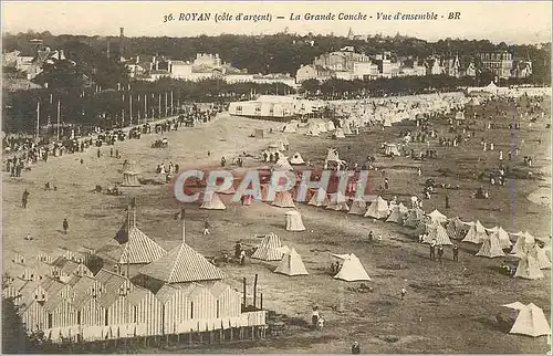 Cartes postales 36 royan (cote d argent) la grande conche vue d ensemble