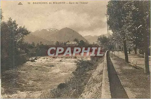 Ansichtskarte AK 36 bagneres de bigorre quai de l adour