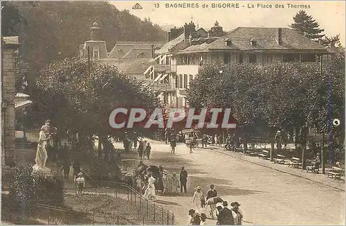 Cartes postales 13 bagneres de bigorre la place des thermes