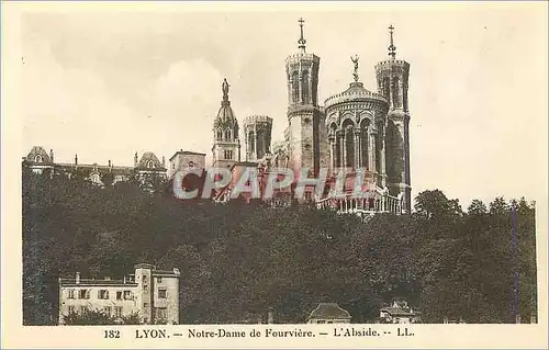 Cartes postales 182 lyon notre dame de fourviere l abside