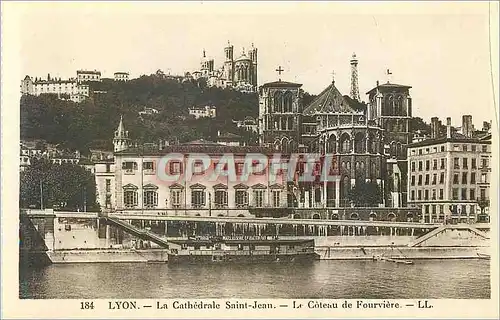 Ansichtskarte AK 184 lyon la cathedrale saint jean le coteau de fourviere