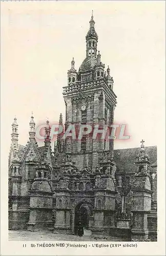 Cartes postales 11 st thegonne (finistere) l eglise (xvi siecle)