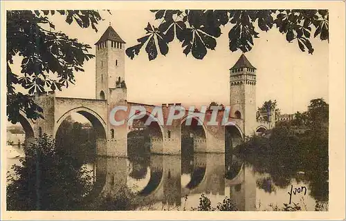 Ansichtskarte AK La douce france cahors (lot) le pont valentre (xiv siecle)