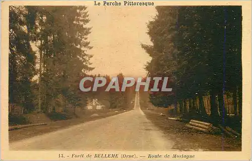 Ansichtskarte AK Le perche pittoresque 13 foret de belleme (orne) route de montagne