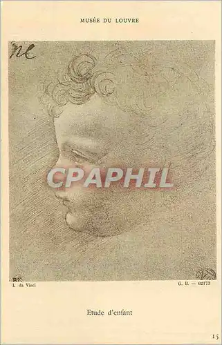 Cartes postales Musee du louvre etude d enfant