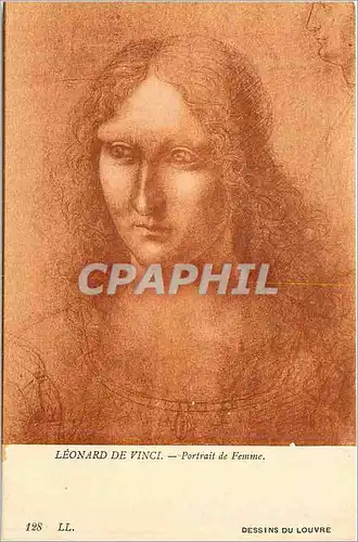 Ansichtskarte AK Leonard de vinci portrait de femme 128 dessins du louvre